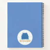 Gepunktetes Leopard-Notebook, 8 1/2" x 11" Notizblock (Rückseite)