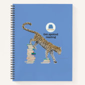 Gepunktetes Leopard-Notebook, 8 1/2" x 11" Notizblock (Vorderseite)