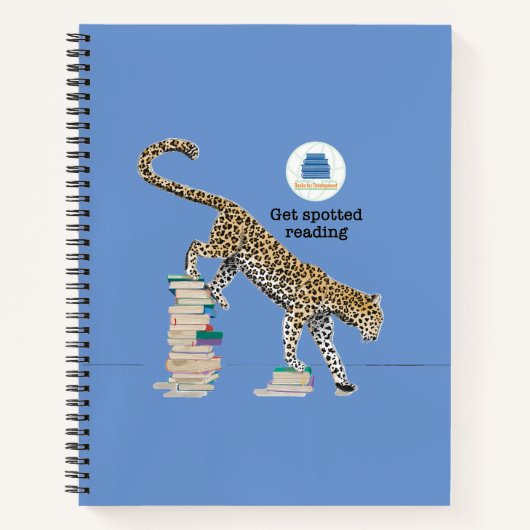 Gepunktetes Leopard-Notebook, 8 1/2" x 11" Notizblock (Vorderseite)