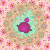 Gepunktetes Mandelbrot Set Fraktal Design Aufkleber (Vorderseite)