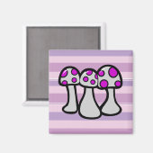 Gepunktetes Pilz Magnet (Vorderseite/Rückseite)