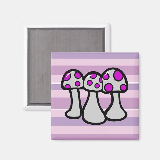 Gepunktetes Pilz Magnet (Vorderseite/Rückseite)