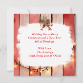 Gepunktetes Pinto Pferd und Kardinal Personalisier (Rückseite)