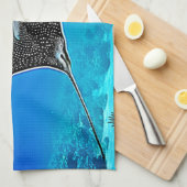Gepunktetes Raydesign unter Wasser Geschirrtuch (Viertel Falte)