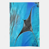 Gepunktetes Raydesign unter Wasser Geschirrtuch (Vertikal)
