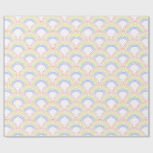 Gepunktetes Regenbogenmuster Geschenkpapier (Flach)