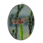 Gepunktetes Rotes und Schwarzes Dragonfly Dartscheibe (Vorderseite Links)