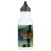 Gepunktetes Rotes und Schwarzes Dragonfly Edelstahlflasche (Links)