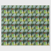 Gepunktetes Rotes und Schwarzes Dragonfly Geschenkpapier (Flach)