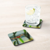 Gepunktetes Rotes und Schwarzes Dragonfly Untersetzer (Rechte Seite)