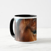 GEPUNKTETES SATTEL-PFERD TASSE (Vorderseite Links)