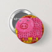 Gepunktetes Schwein Button (Vorne & Hinten)
