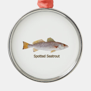 Gepunktetes Seatrout Silbernes Ornament