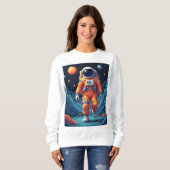 Gepunktetes Spaceman-Sweatshirt Sweatshirt (Vorne ganz)