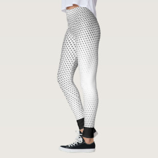 Gepunktetes Streifenmuster Leggings