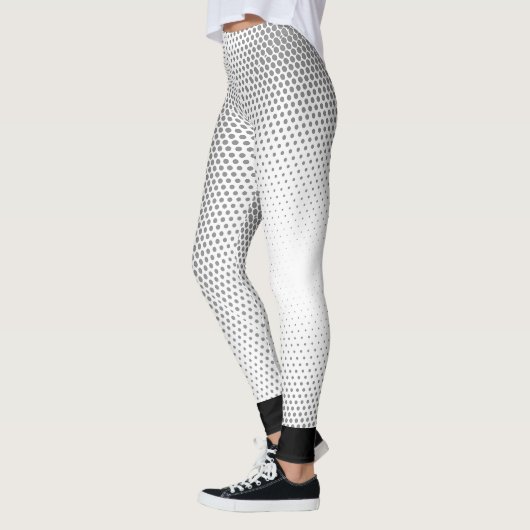 Gepunktetes Streifenmuster Leggings (Links)