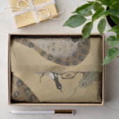 Gepunktetes Tiger Minhwa mit Magpie Seidenpapier (Geschenk)