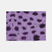Gepunktetes Violett-Blau Fleecedecke (Vorderseite (Horizontal))