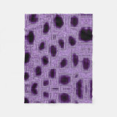 Gepunktetes Violett-Blau Fleecedecke (Vorderseite)