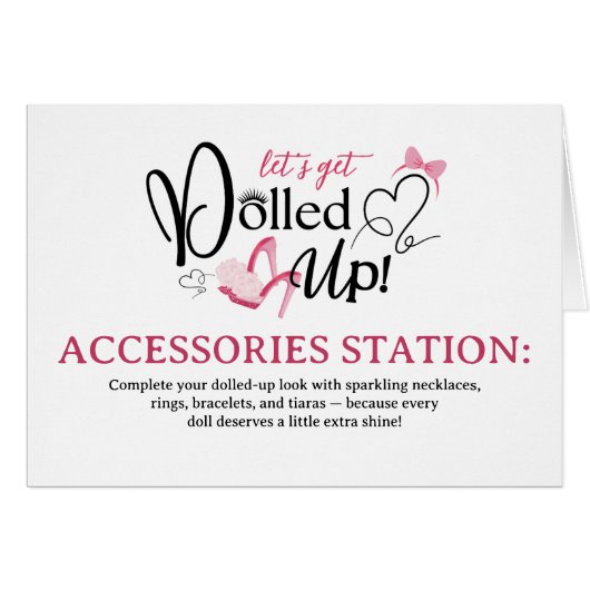 gepuppte Accessories Station: Folgekarte Karte (Vorderseite (Horizontal))