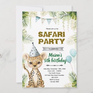 Gepurtstags-Einladung für Gepard-Party Einladung