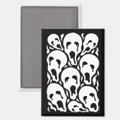 Gequälte Seelen seltsame Horror-Kunstwerke Magnet (Vorderseite/Rückseite)