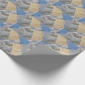 gequilertes Gewebe Geschenkpapier (Ecke)