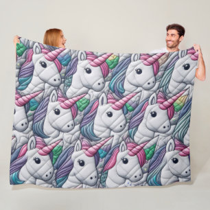 gequiltes Einhorn Fleecedecke