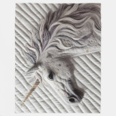 gequiltes Einhorn Fleecedecke (Vorderseite)