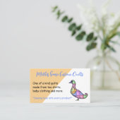 Gequiltes Gänsegenähen Visitenkarte (Stehend Vorderseite)