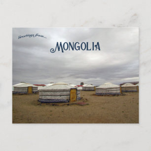 Ger Camp Dornogovi Province Mongolei Postkarte