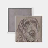 Ger. Drahtgeflecht Magnet (Vorderseite/Rückseite)