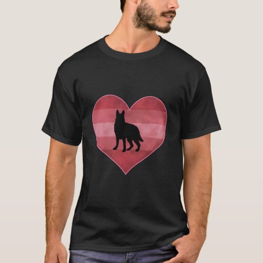 Ger Shepherd Day He Love T-Shirt (Vorderseite)