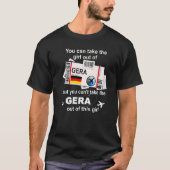 Gera Boarding Pass Gera Girl Gera T-Shirt (Vorderseite)