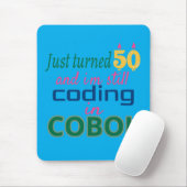 Gerade 50 geworden und immer noch in COBOL program Mousepad (Mit Mouse)