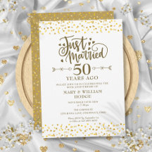 Gerade 50. Hochzeitstag geheiratet