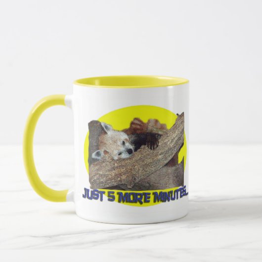 Gerade 5 weiterer Minute-… Schlafenroter Panda Tasse (Links)