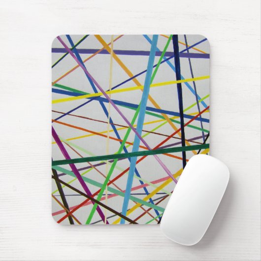 Gerade aber bunt mousepad (Mit Mouse)