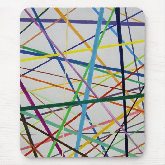 Gerade aber bunt mousepad (Vorne)