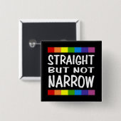 Gerade aber nicht Enge-Knopf - Quadrat Button (Vorne & Hinten)