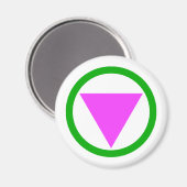 Gerade Alligasymbol Magnet (Vorderseite/Rückseite)