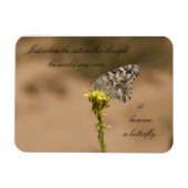 Gerade, als die Raupe dachte die - Magnet (Horizontal)