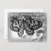 Gerade als die Raupe dachte, die Welt Postkarte (Vorne/Hinten)