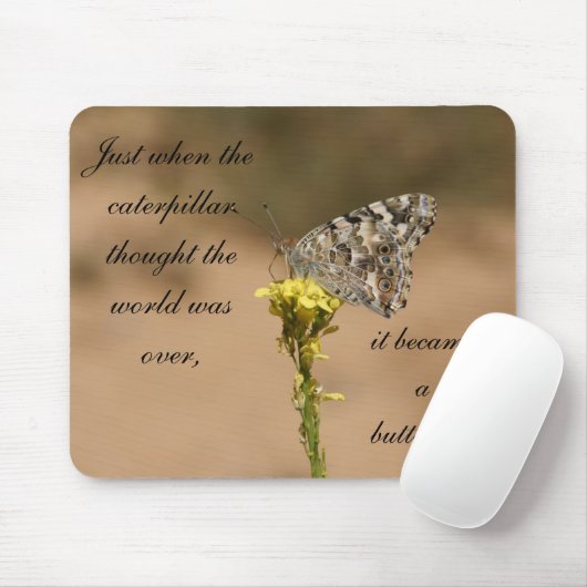 Gerade als die Raupe… dachte Mousepad (Mit Mouse)