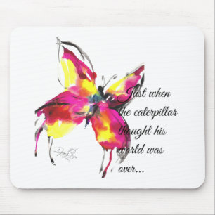 Gerade als er dachte, war seine Welt über… Mousepad