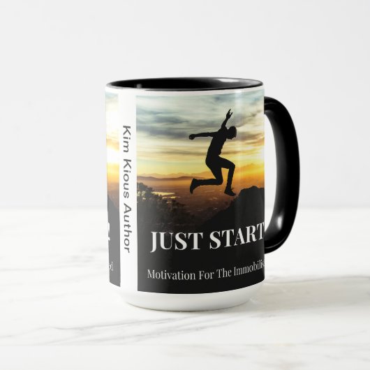 GERADE ANFANG! TASSE (VorderseiteRechts)