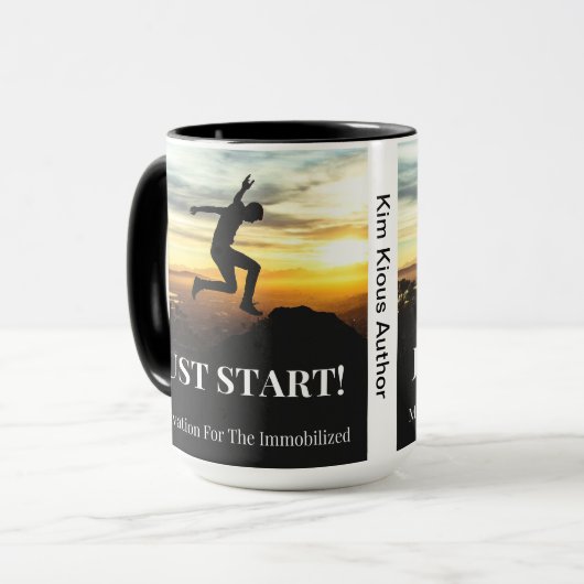 GERADE ANFANG! TASSE (Vorderseite Links)