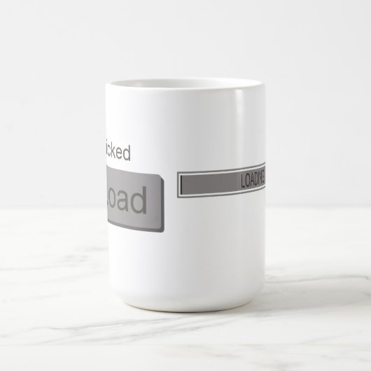 Gerade angeklickte Last Kaffeetasse (Mittel)