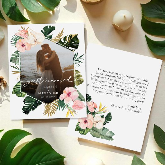 gerade | Ankündigung eines tropischen Hochzeitssti