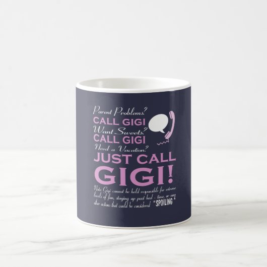 GERADE ANRUF GIGI! KAFFEETASSE (Mittel)